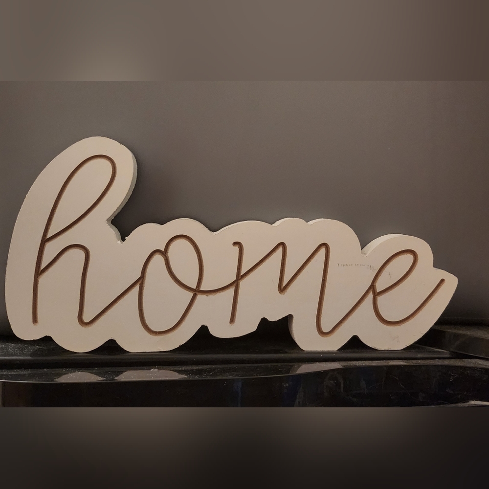 "Home" Wooden Sign